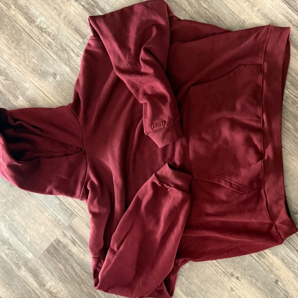Skims COTTON FLEECE CLASSIC HOODIE Merlot 2xl - Picture 5 of 7